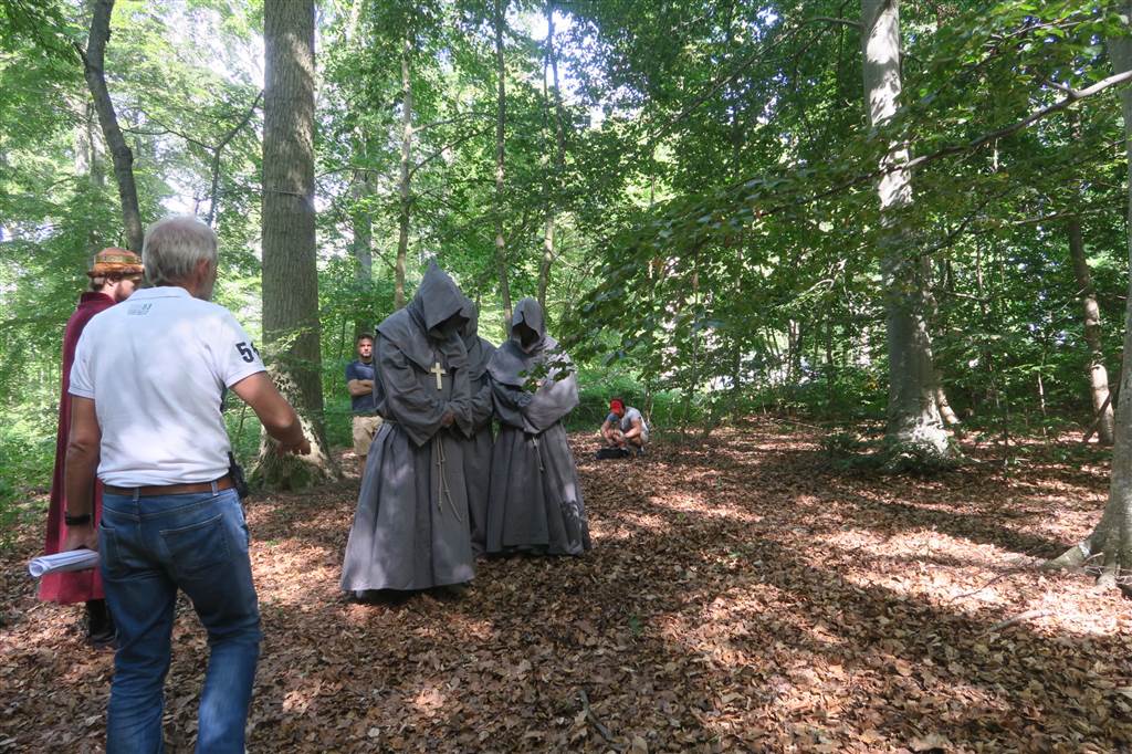 Ett flertal scener spelas in i skogsmiljö. Foto: Monica Britten-Austin